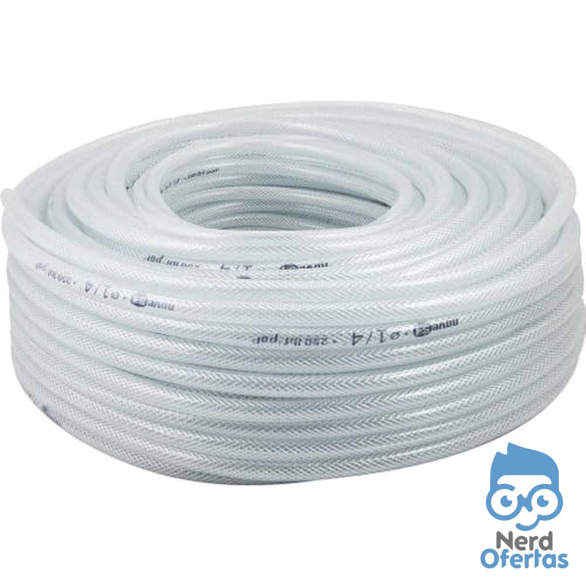 Mangueira PVC Cristal Trançada 250 Libras 5/16" Nove54