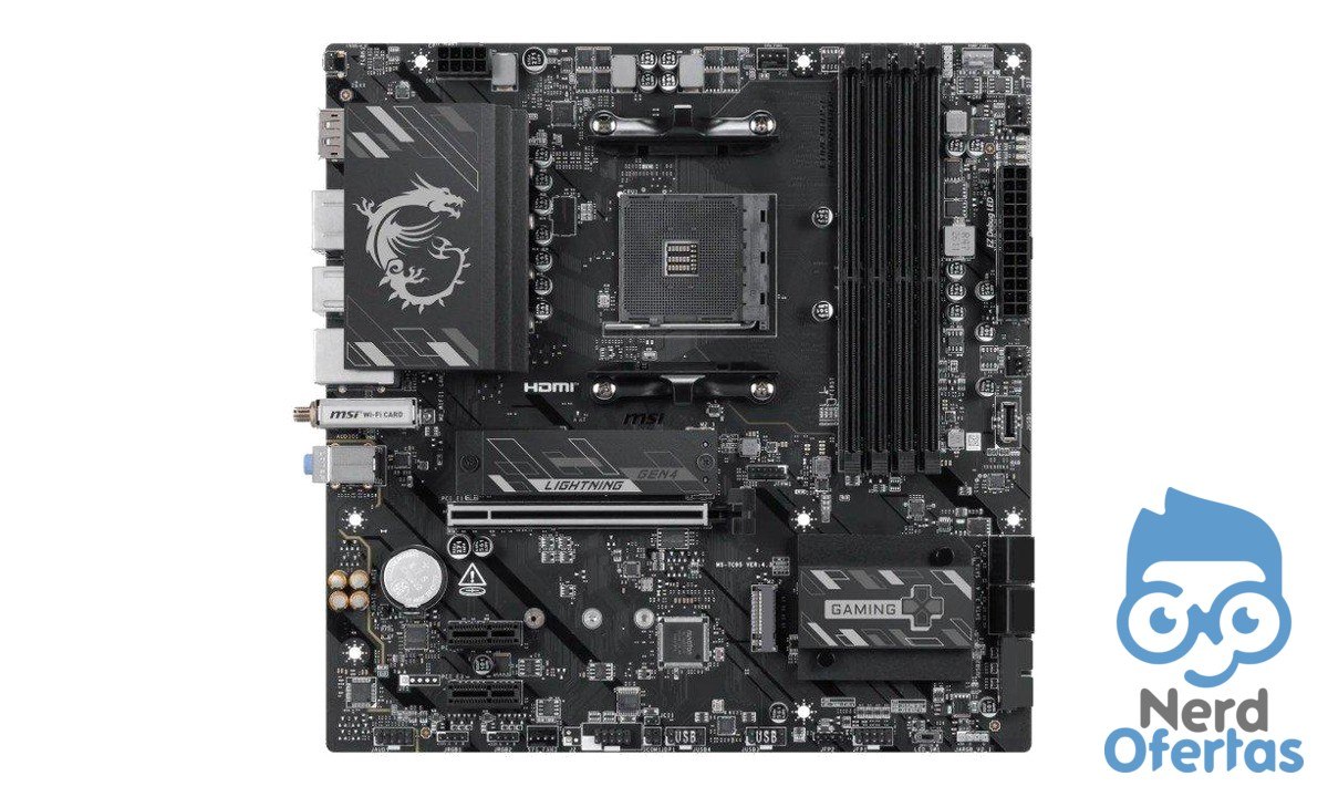 Placa-Mãe MSI B550M Gaming Plus WiFi 6E AM4 DDR4 por R$ 653
