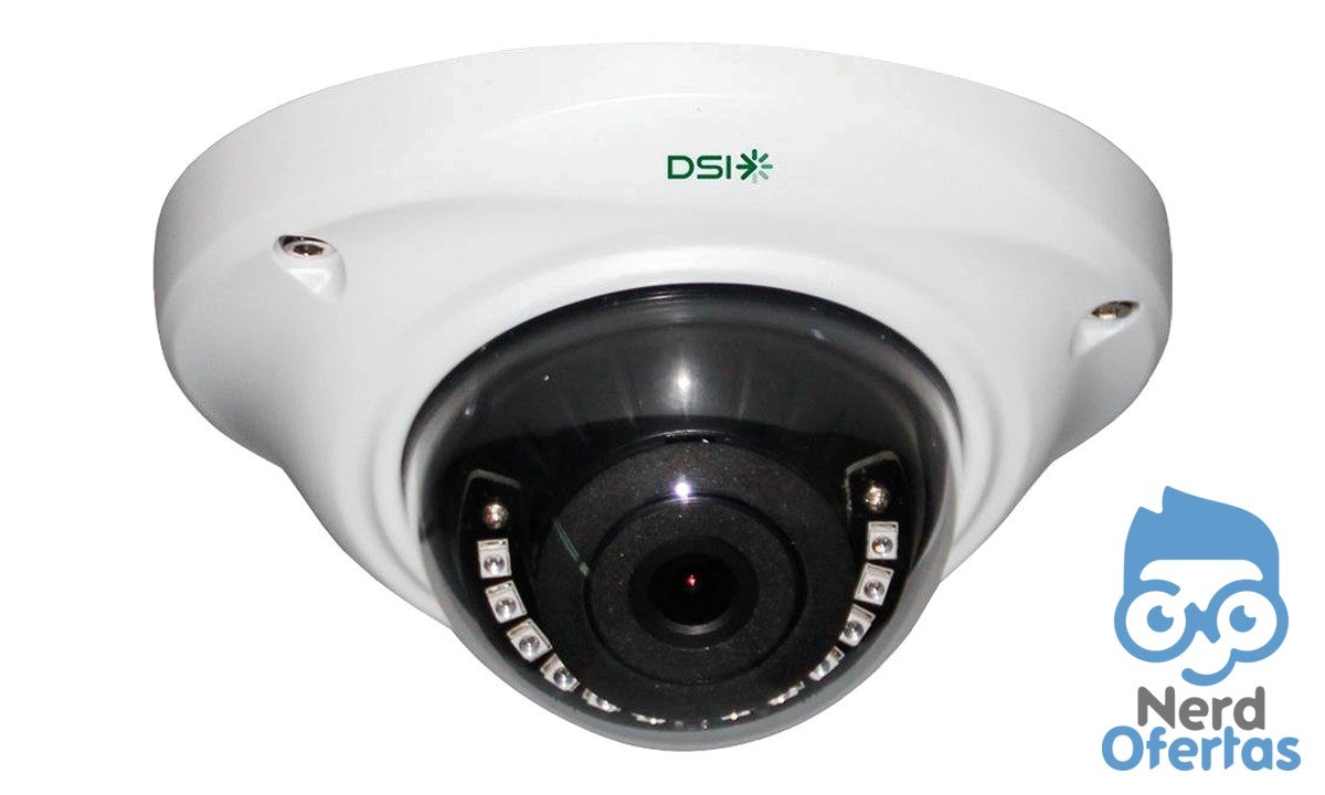 Câmera de Segurança DSI Dome 4 em 1 Full HD IR40 Branco DFVM-236IR por R$ 90