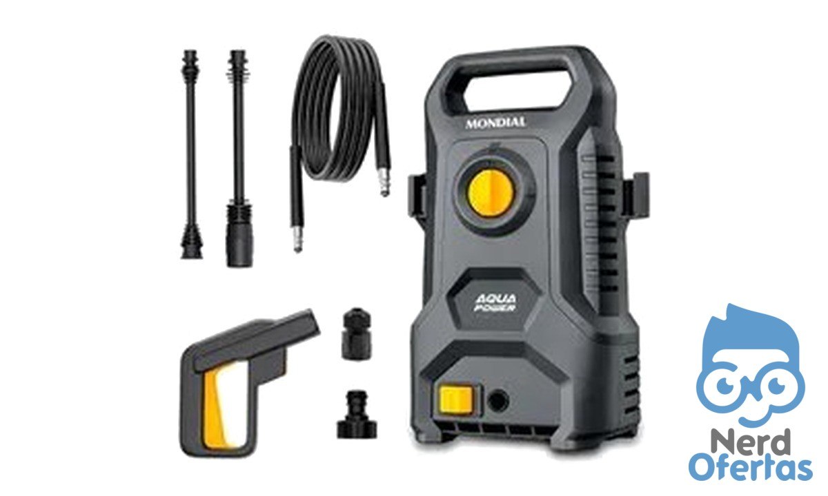 Mondial LAP-04 GY Lavadora de Alta Pressão 1400W com Jato Ajustável