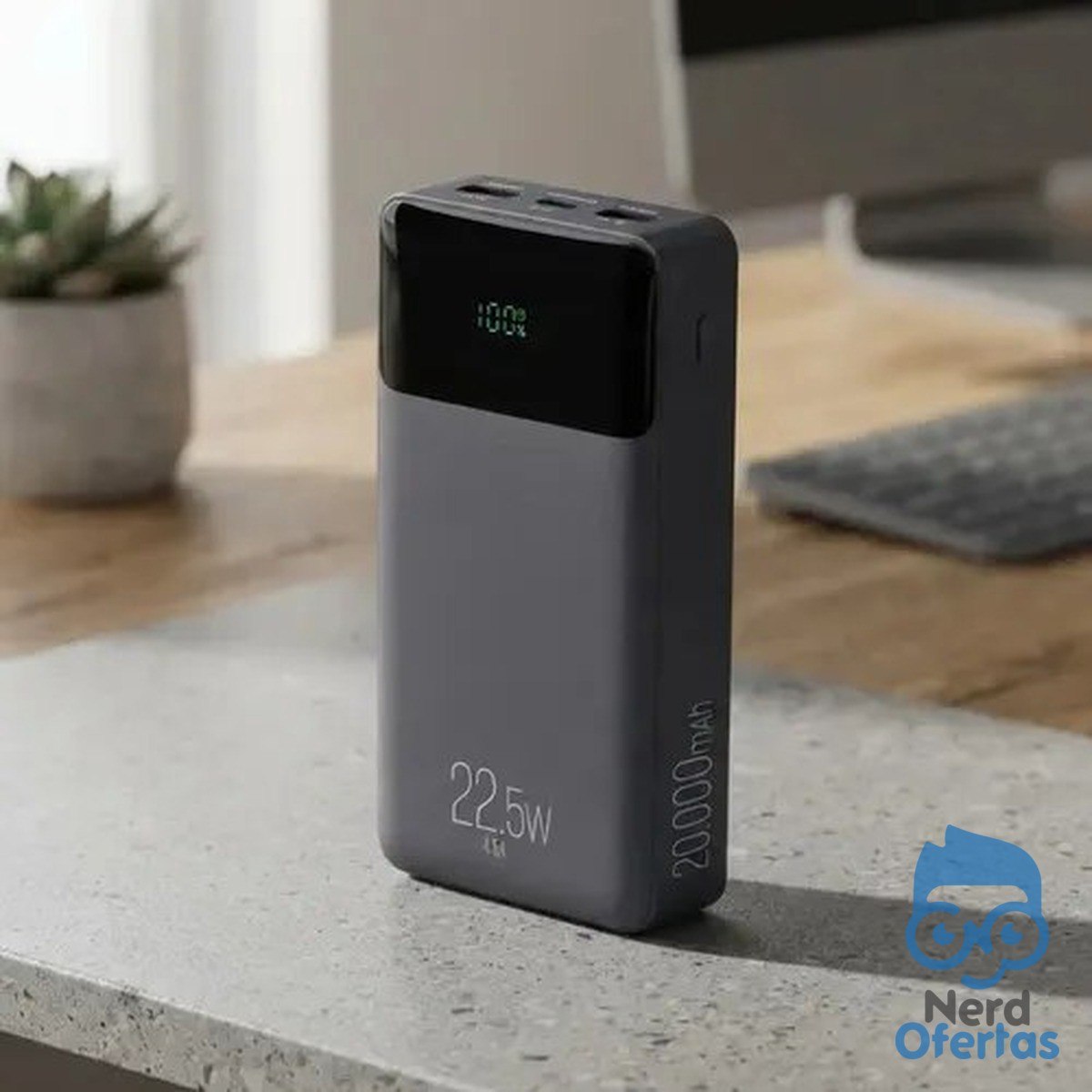 Power Bank Pro 20000mAh Elg PB200BK, Bateria Portátil