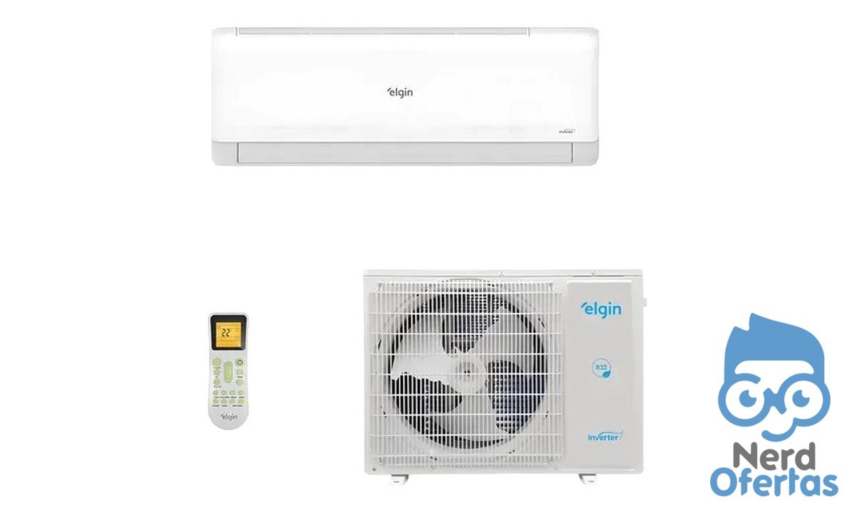 Ar-condicionado Elgin Hw Inverter Eco II Wifi 12.000 BTUs R32 220V por R$ 1.702