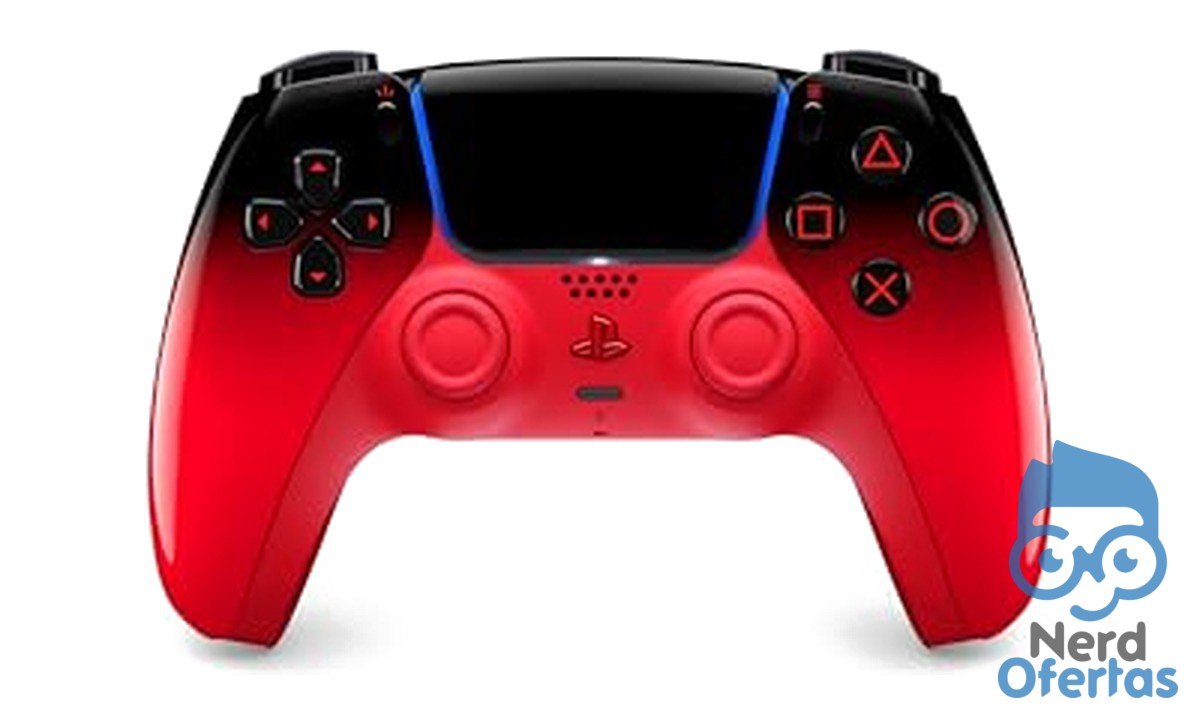 Controle sem fio PlayStation DualSense Techno Red por R$ 370