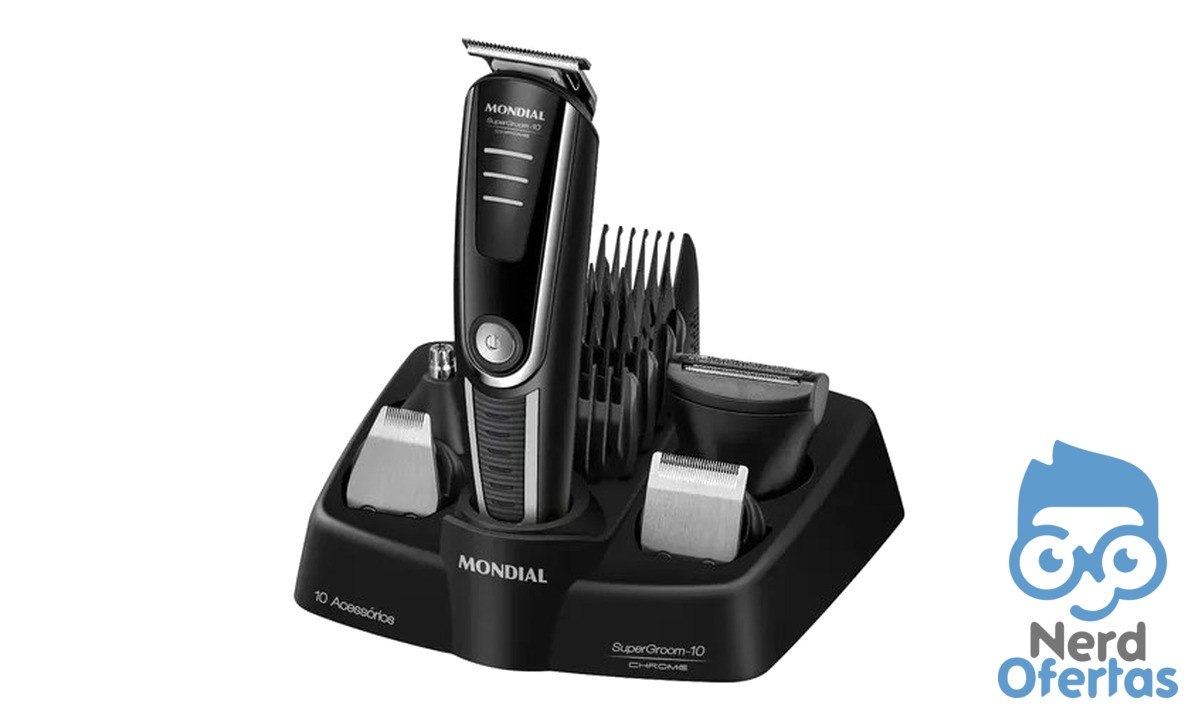 Aparador De Pelos Supergroom-10 Mondial Bivolt BG-10 por R$ 98