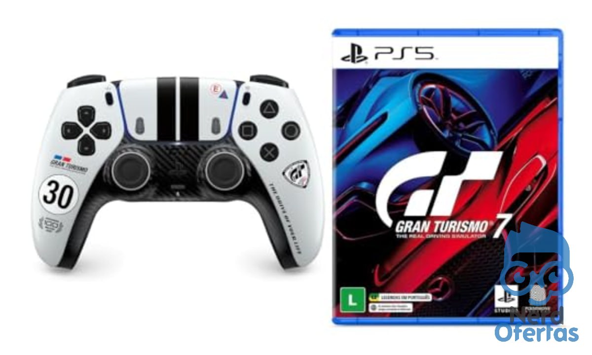 Bundle Controle DualSense Edição Limitada Gran Turismo + Jogo Gran Turismo 7 para PS5