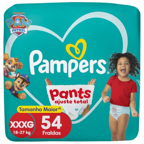 Fralda Pampers Pants Ajuste Total XXXG com 54 Unidades por R$77,46