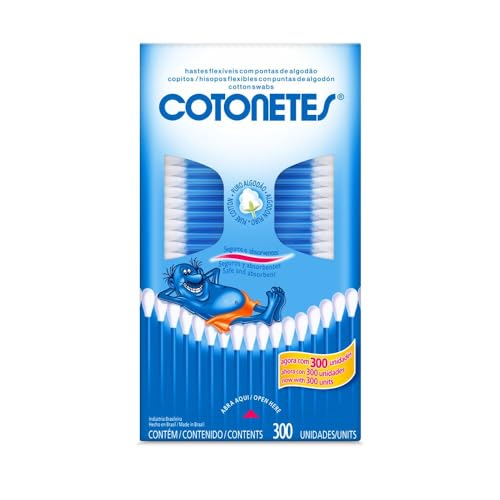 Cotonete Hastes Flexíveis 300 Unidades por R$12,04