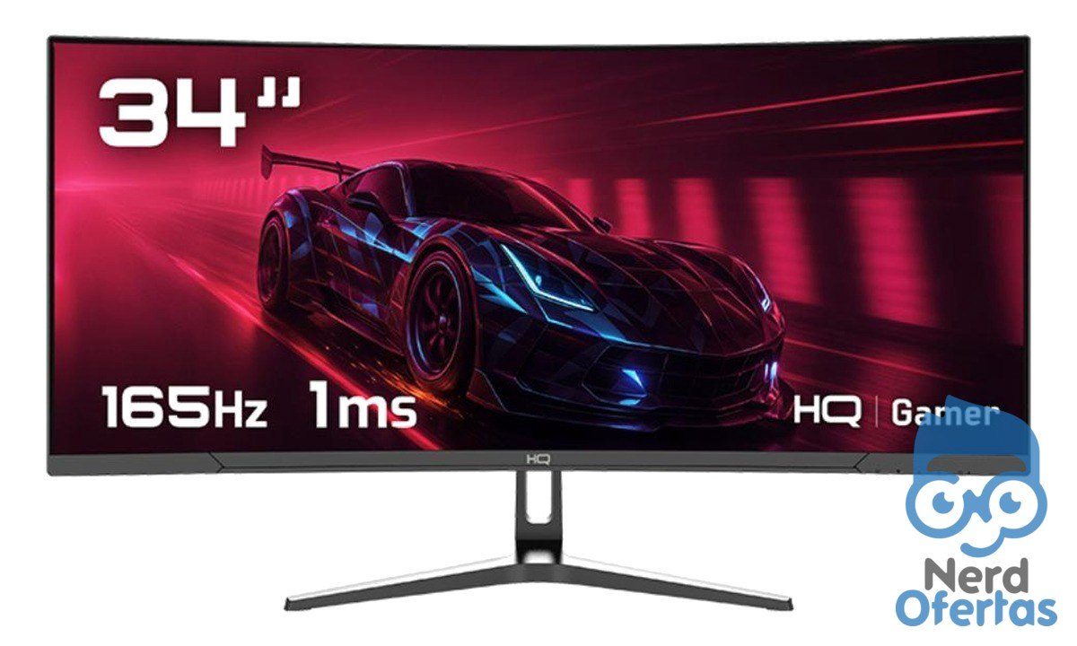 Monitor Gamer 34" Curvo UltraWide QHD 165Hz 1ms FreeSync por R$ 1.059