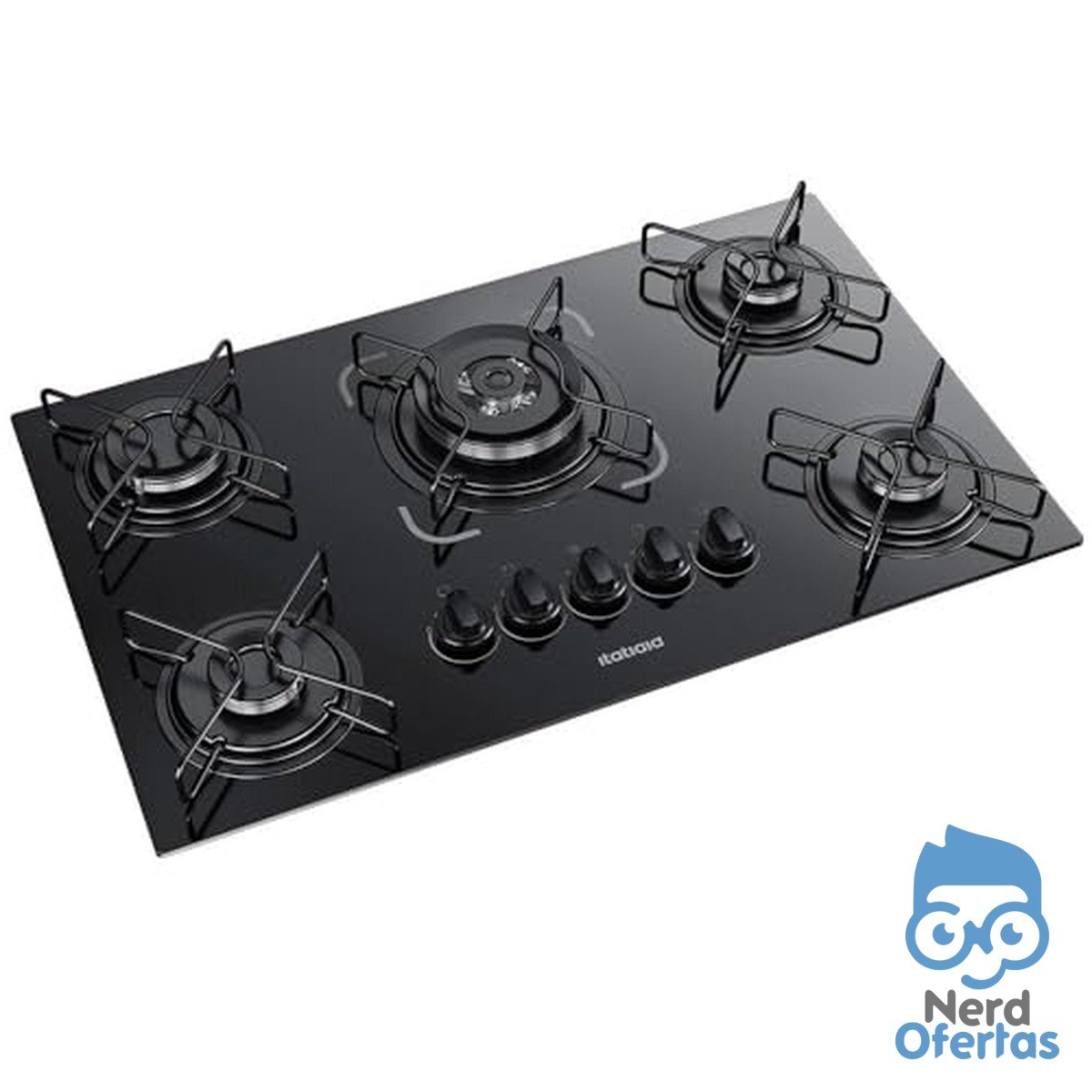 Cooktop Itatiaia Ess 5Q Tc 127/220V Pto por R$ 309