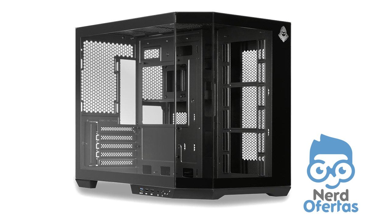 Gabinete Gamer Aquário Mancer CV700L Mid Tower Lateral de Vidro Preto por R$ 168