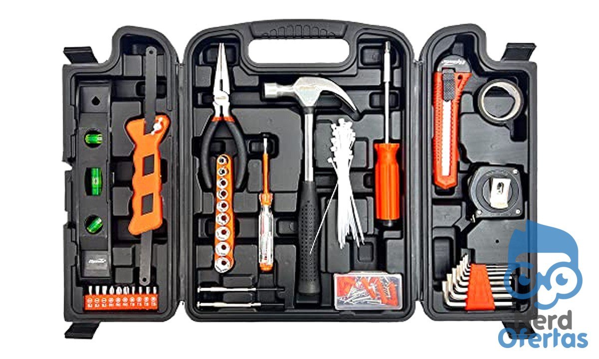 Maleta de ferramentas Sparta kit com 165 peças por R$ 49