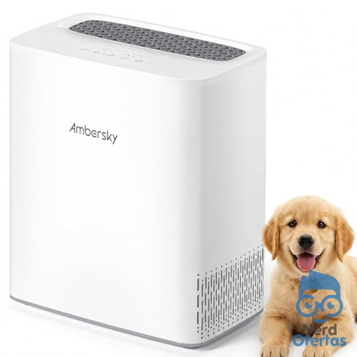 Purificador de ar Ambersky com filtro HEPA, sensor em tempo real e modo automático por R$ 214