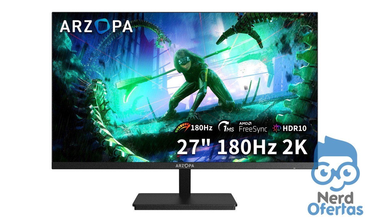 Monitor Gamer ARZOPA M1RC 27" 2K 180Hz IPS 1ms por R$ 899