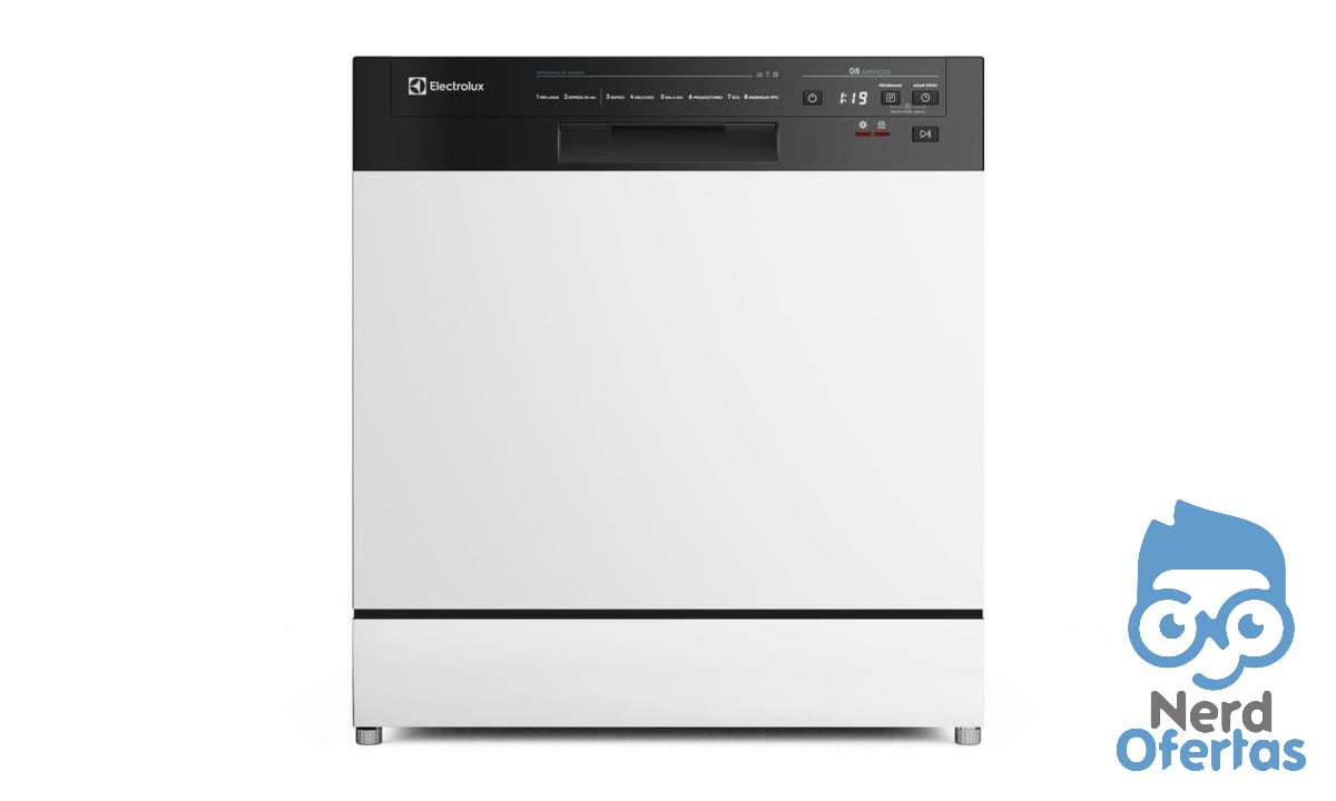 Lava-Louça Electrolux 8 Serviços Branca com Lava & Seca 50 min por R$ 1.363