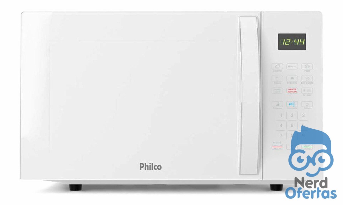 Micro-ondas Philco 28L Branco Pintura Limpa Fácil PMO30B por R$ 379