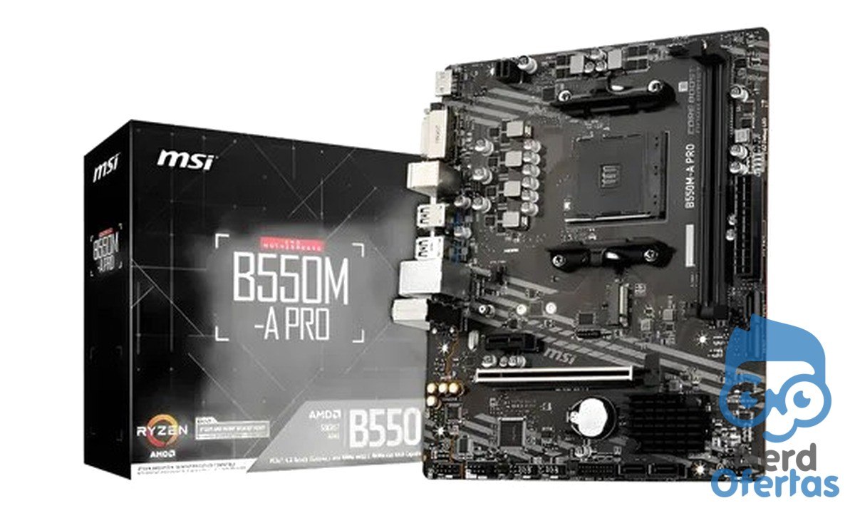 Placa Mãe MSI B550M-A Pro AM4 2xDDR4 Chipset AMD B550 MATX por R$ 448