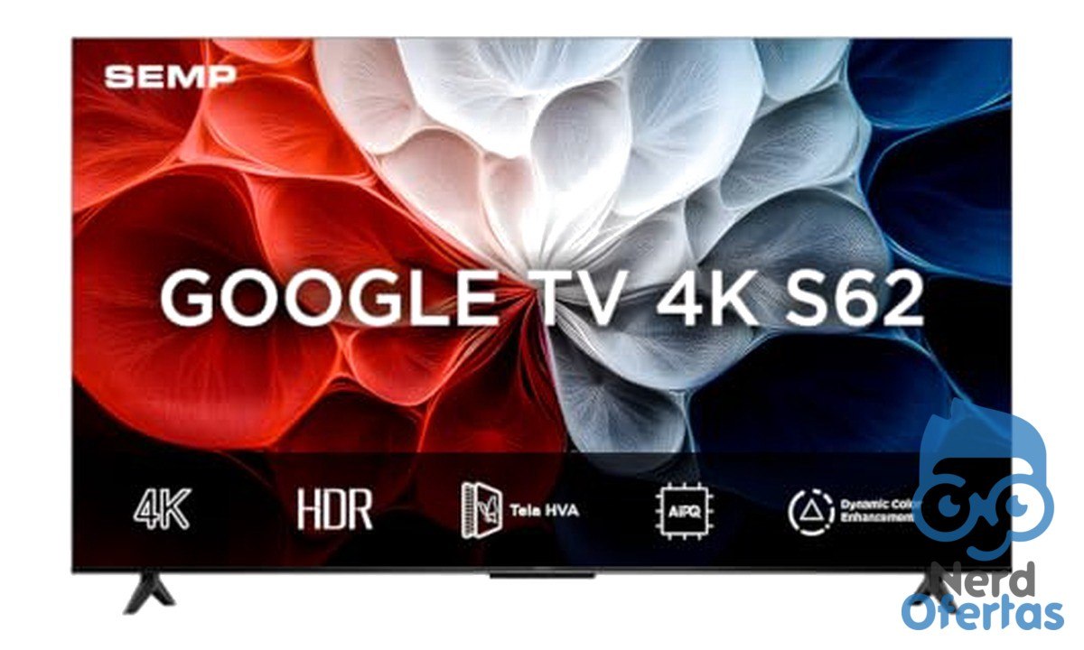 Smart TV Semp 43 Polegadas LED 4K Google TV WiFi Bluetooth por R$ 1.170