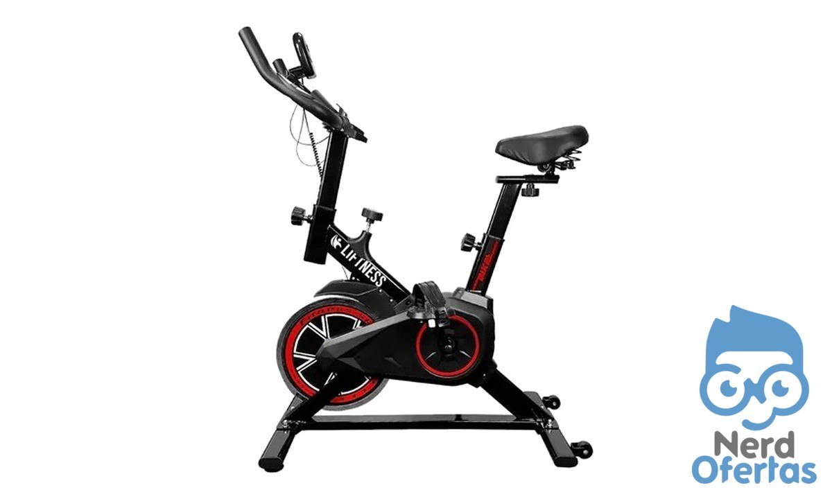 Bicicleta Ergométrica Spinning Profissional Liftness 120kg Silenciosa por R$ 303