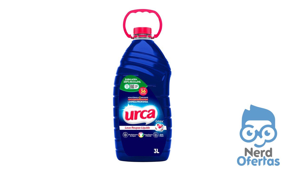 Lava Roupas Líquido URCA Azul 3L