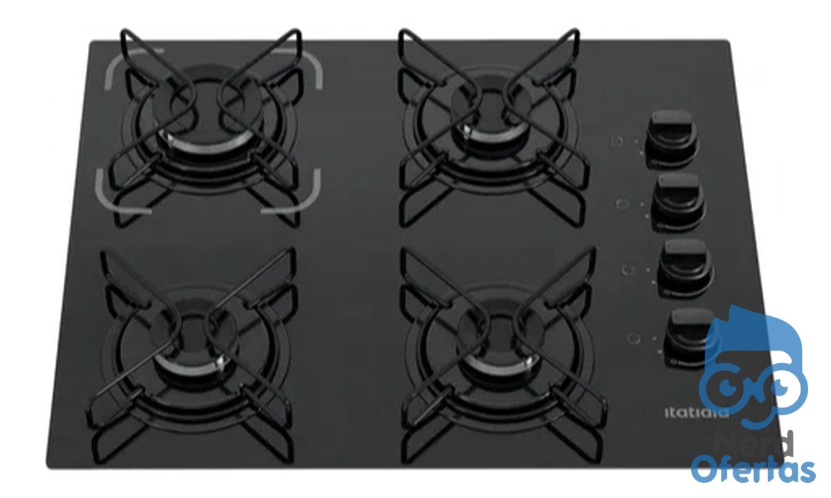Cooktop Itatiaia Essencial 4 Bocas Preto Bivolt com Acendimento Automático por R$ 268