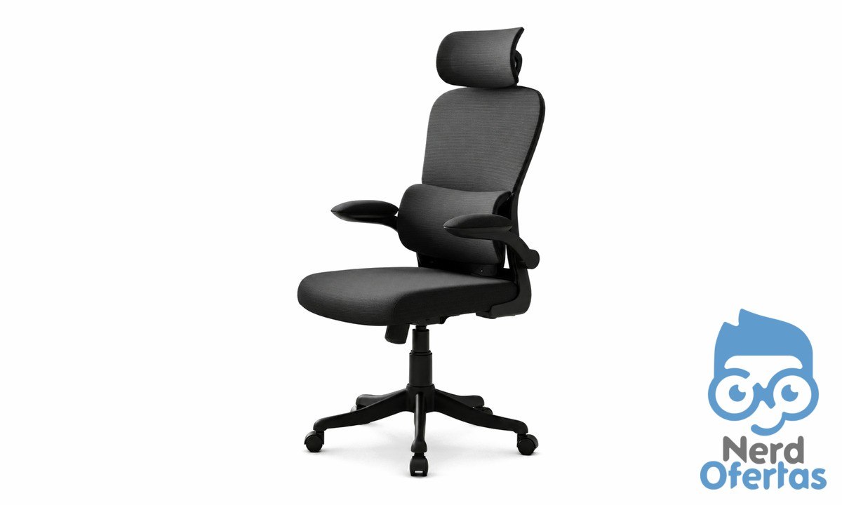 Cadeira Ergonômica LuvinCo Genebra B500 G500 com Suporte Lombar e Tela Mesh por R$ 437